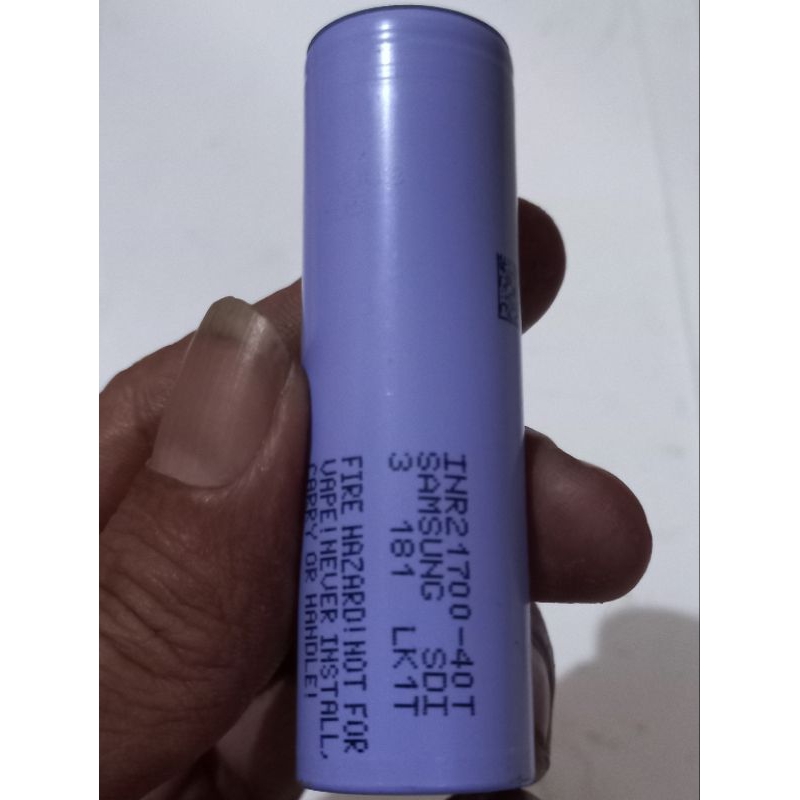baterai high drain SAMSUNG 40T & lishen type21700 4000mah 40a bekas