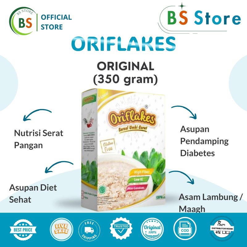 

ORIFLAKES || ORIFLAKES ASAM LAMBUNG GASTRO DIABETES 350Gr