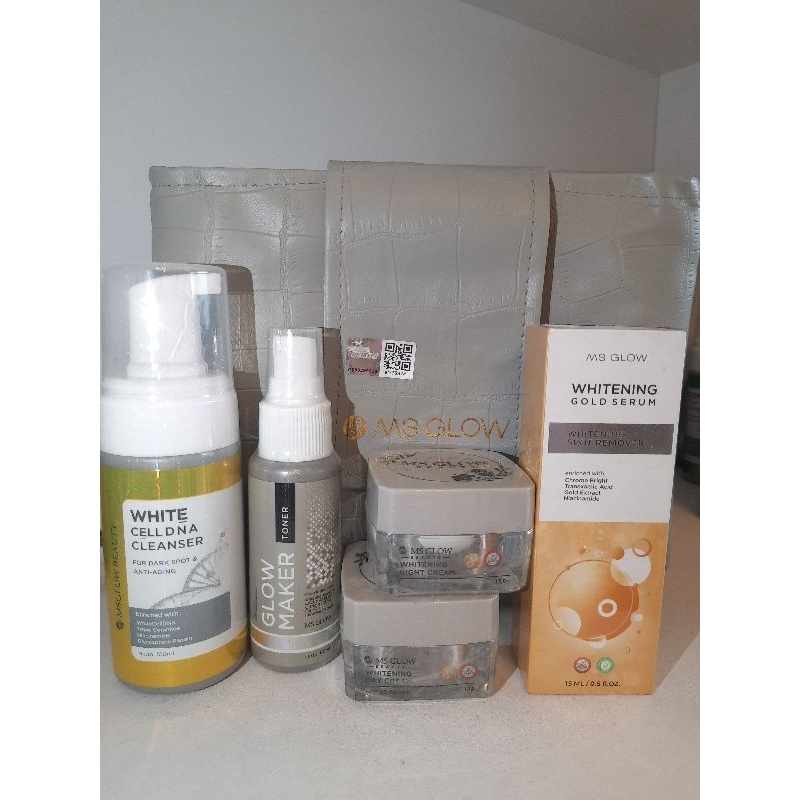 MS GLOW PAKET WHITENING + WHITENING GOLD SERUM