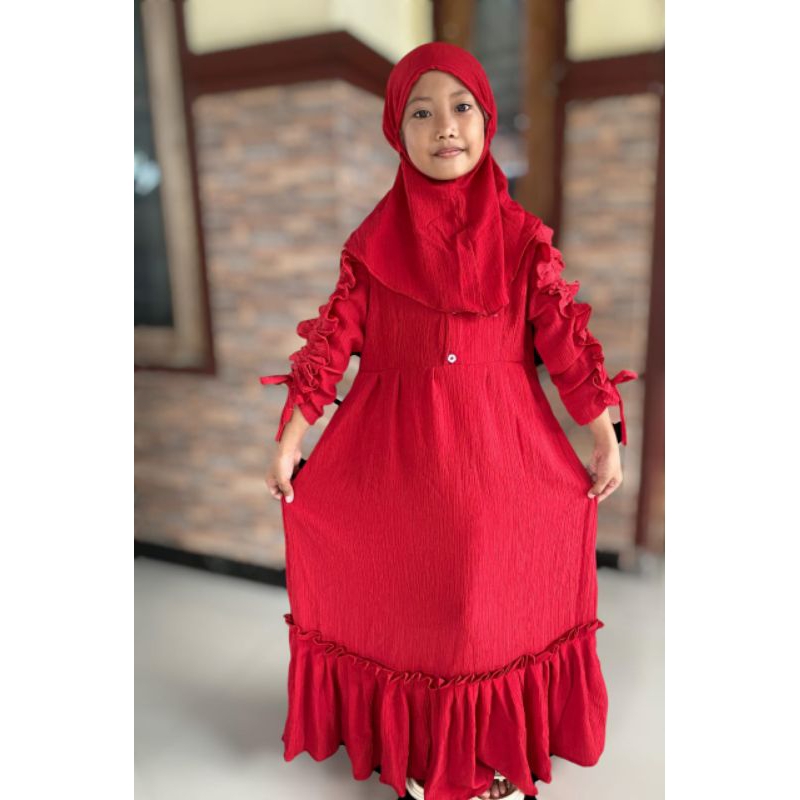 GAMIS ANAK TERBARU/Gamis anak viral/Gamis lebaran/anak