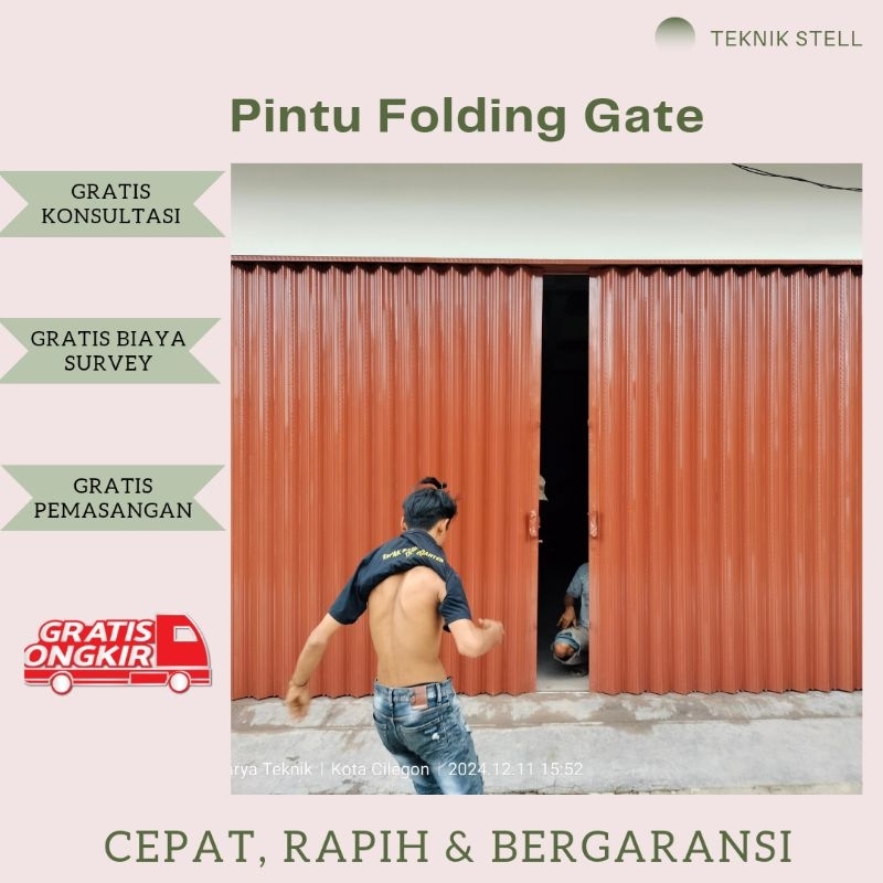Pintu Folding Gate / Pintu Rolling Door / Pintu Harmonika / Pintu Warung / Pintu Toko / Pintu Ruko M