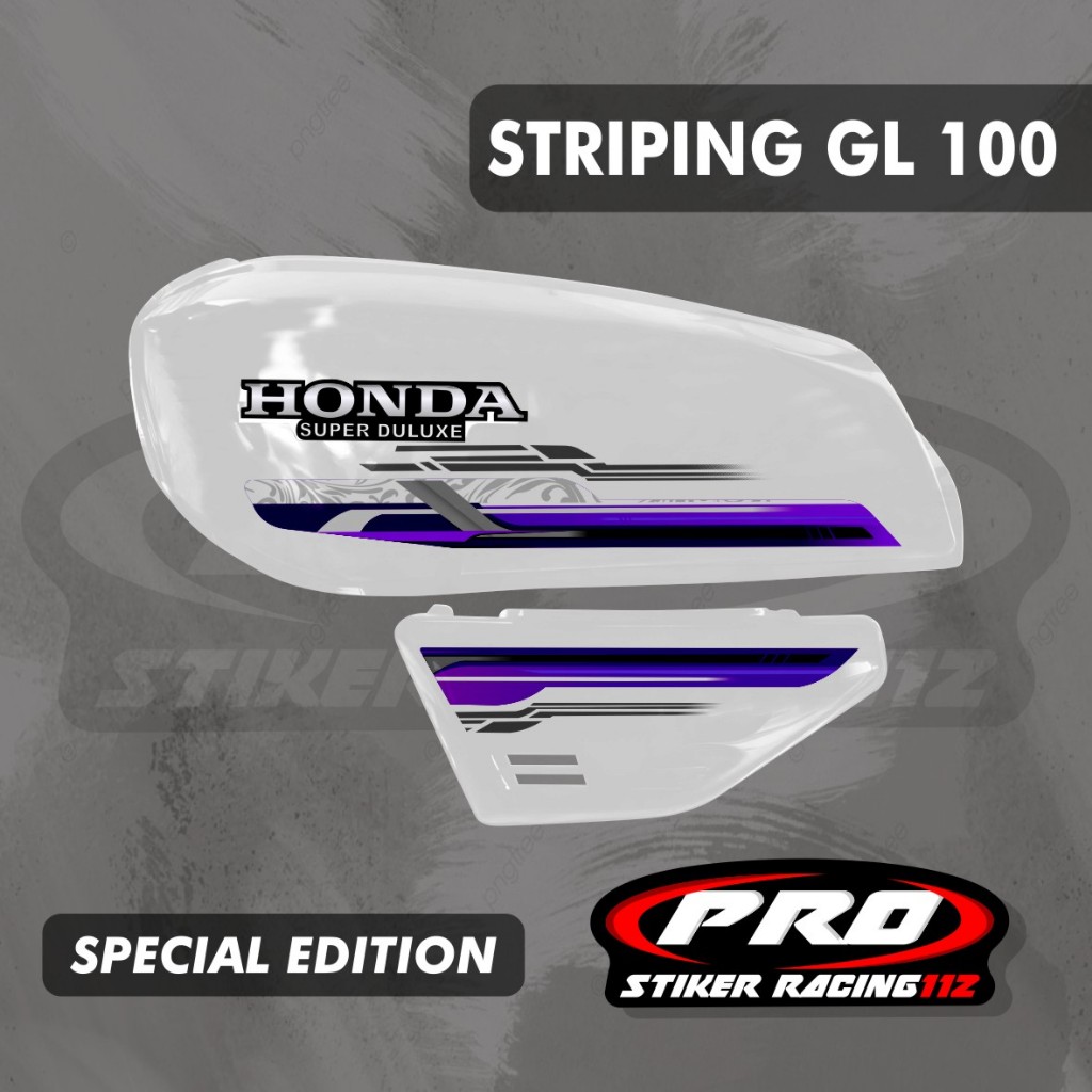 STRIPING STIKER LIS VARIASI HONDA GL 100 GL STRIPING VARIASI HONDA GL 100
