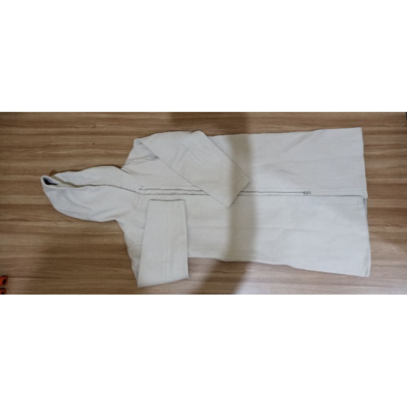 long coat hoodie zipper