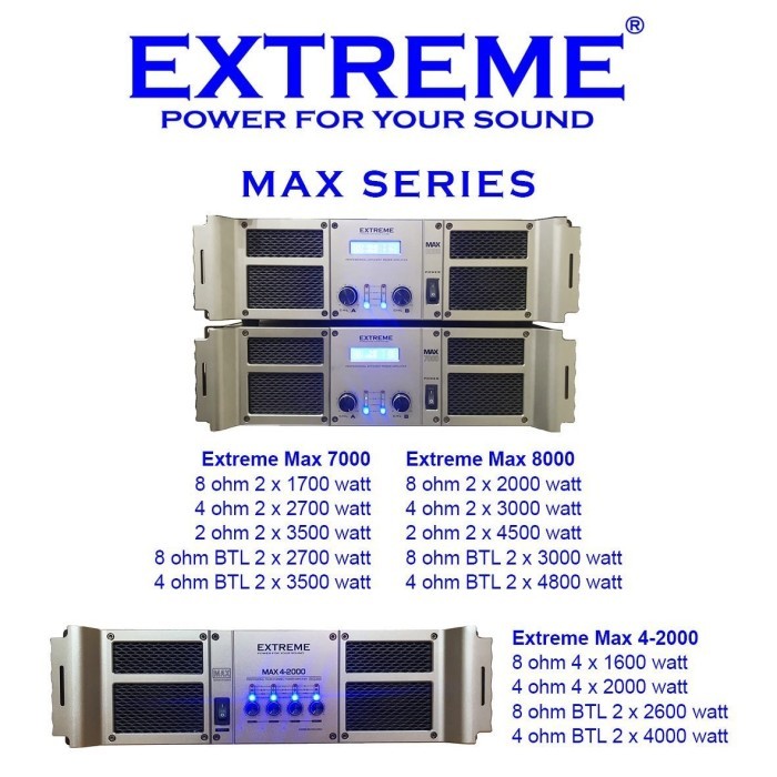 EXTREME Power Amplifier MAX 8000