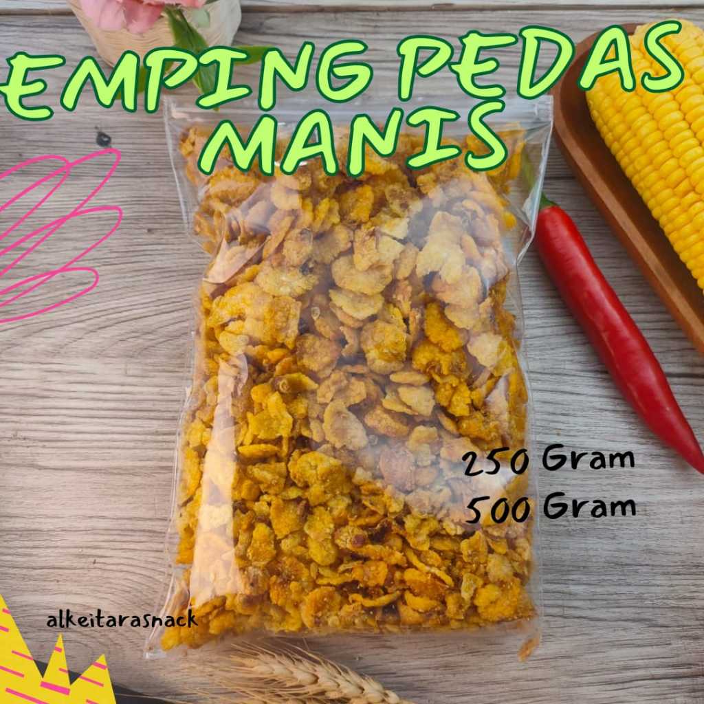 

EMPING JAGUNG PEDAS MANIS 250 GR DAN 500 GR