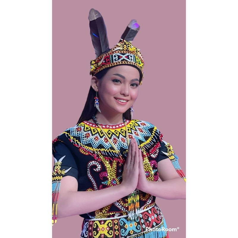 BAJU ADAT DAYAK FULL SET PREMIUM - BAJU ADAT DAYAK KENYAH PREMIUM
