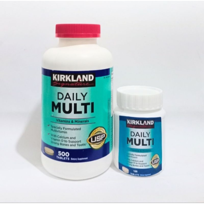 Kirkland Daily Multi Vitamins & Mineral 500 Tablets / Repack 100 Tablets