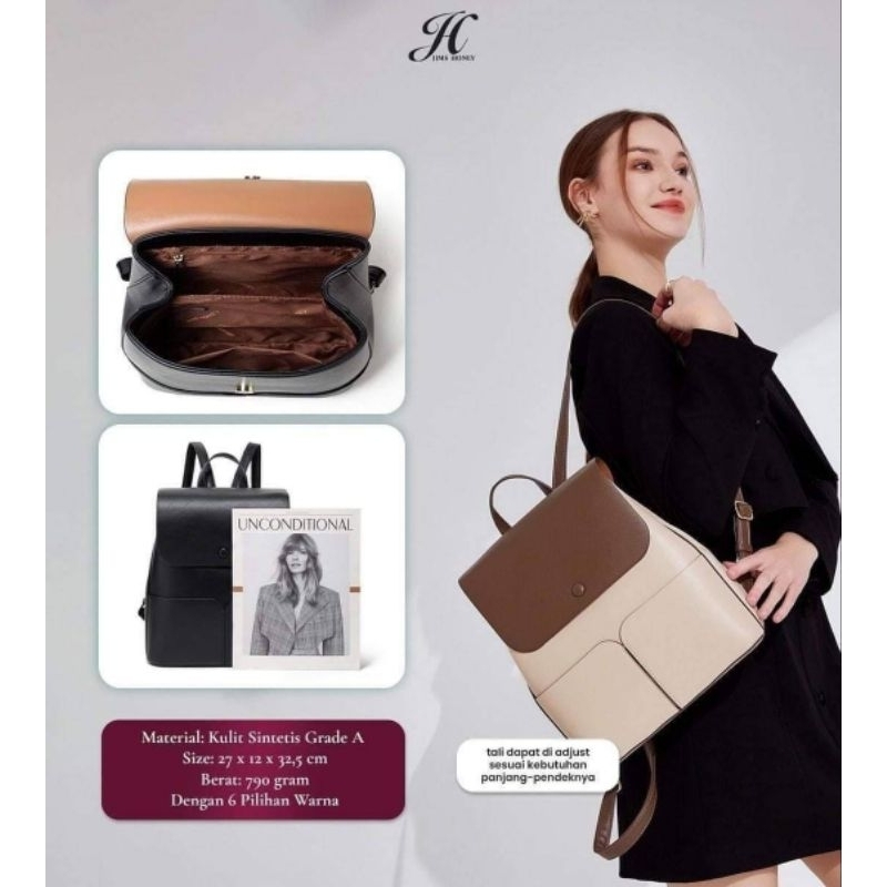 AIDA BACKPACK JIMS HONEY tas gendong wanita