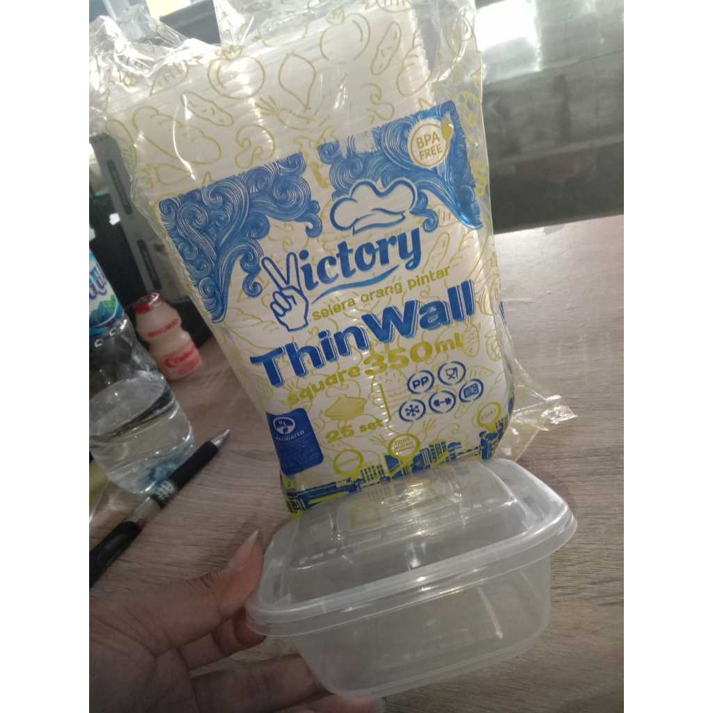[25PCS] Thinwall Square 350ml victory