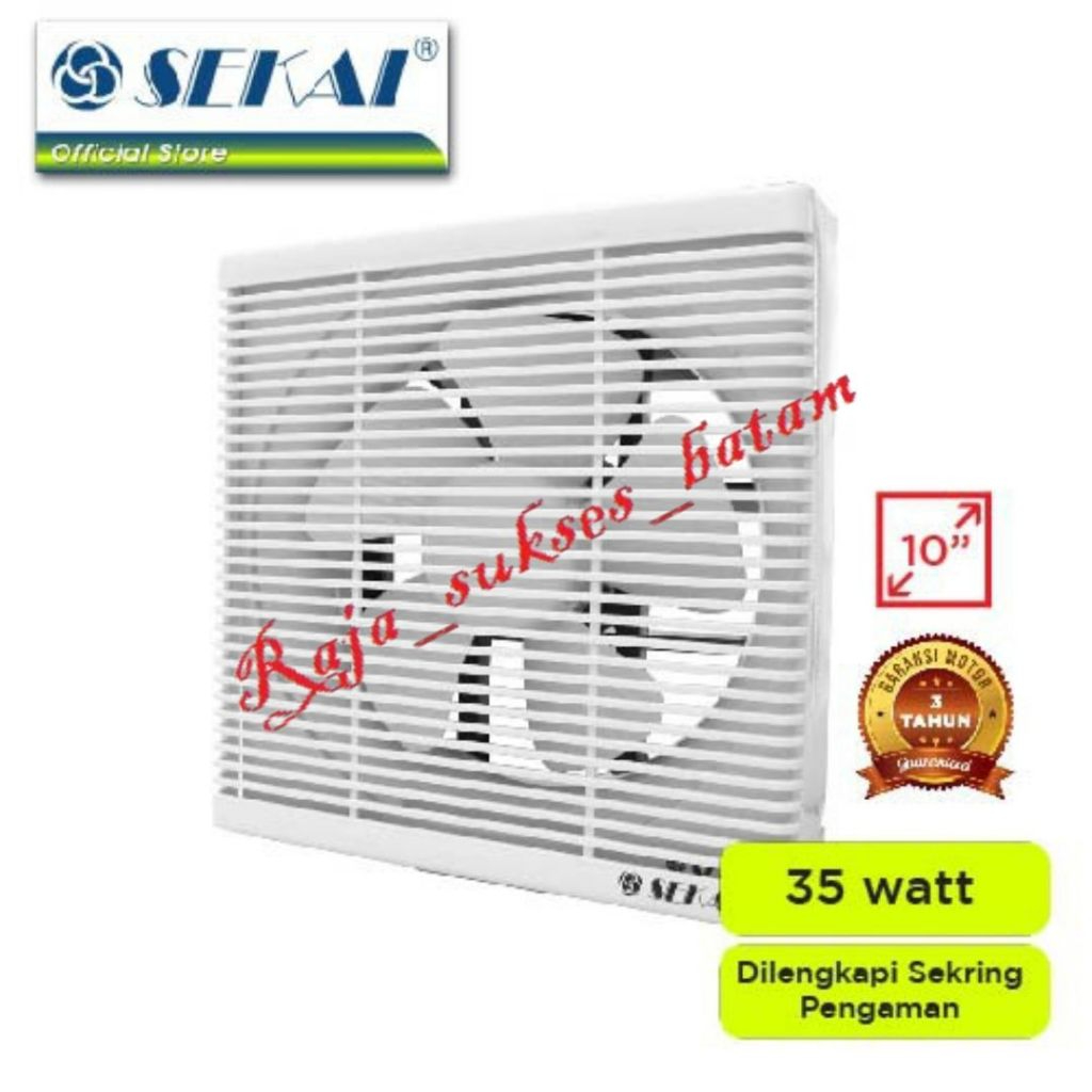 Exhaust fan dinding sekai WEF 1090 kipas sedot dinding 10 inci Haxos Blower BATAM