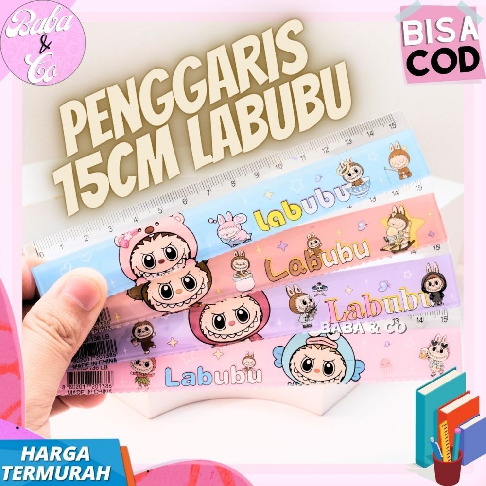 

PENGGARIS LABUBU 15cm PENGGARIS LUCU UNIK PENGGARIS 15 CENTIMETER LABUBU LABU LABU IMUT SUPER MEWAH
