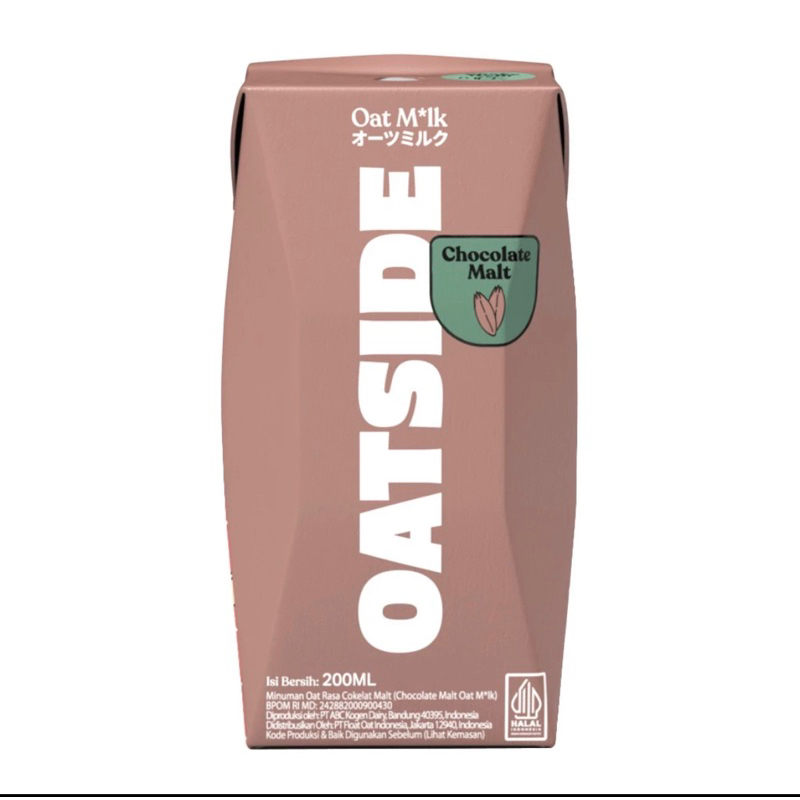 

OATSIDE Mini Straw Oat Milk Chocolate Malt 200ml (1pcs) (Kemasan dengan Sedotan)