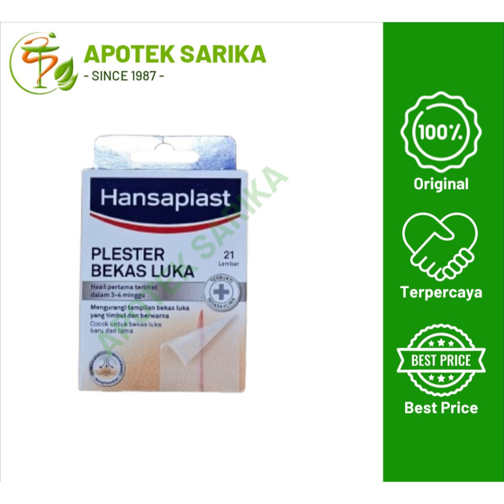 Hansaplast Plester Bekas Luka isi 21-Menghilangkan Bekas Luka dan keloid