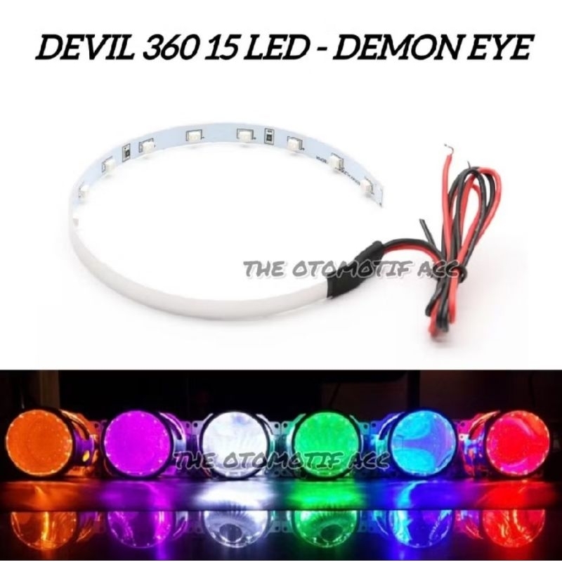 devil eye biled 15 led 360 demon eye