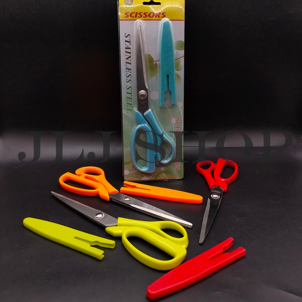 

Gunting kain / gunting bahan ada tutup pengaman / ukuran 9