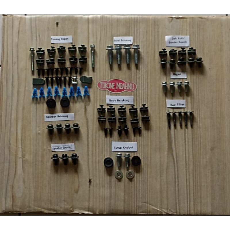 Baut Full Set Cover Body Bodi Honda Beat Street 110 Esp