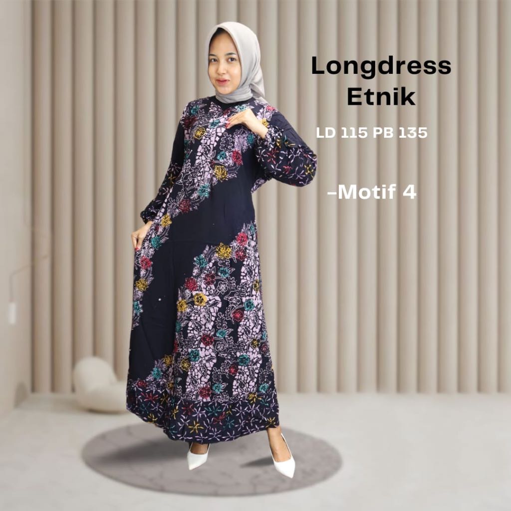 Rumina Gamis Abaya Batik Setorjoan Cap Premium Pekalongan Bahan Rayon Tebal Busui Adem Kekinian