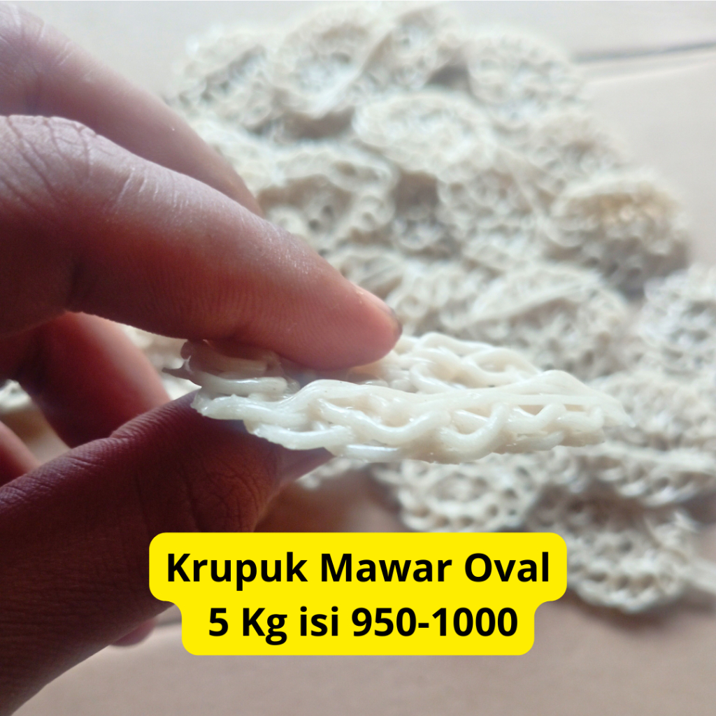 

Ukf5Pc6F4H (Kuliner.Kita) [ 5 Kg ] Kerupuk / Krupuk Mentah / Krecek Uyel Mawar Keriting Tebal Tipis