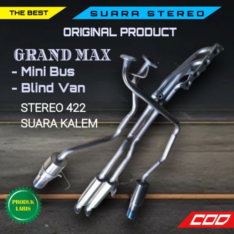Grand max minibus knalpot stereo 422 suara kalem