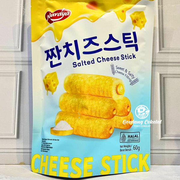 

Naraya Salted Cheese Stick Sweet Salty Cheese Filling Snack Keju 280g / 60g