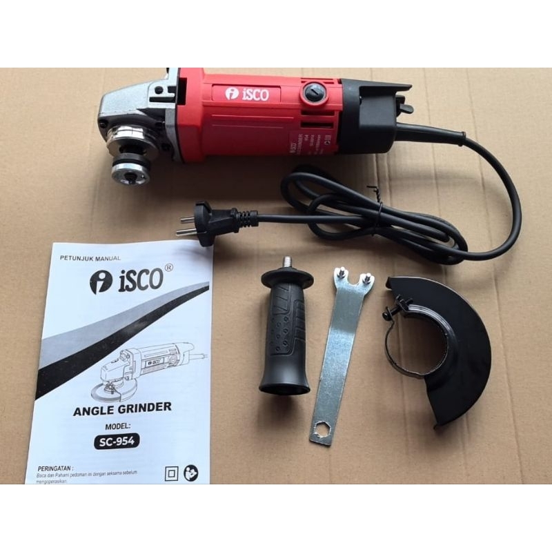 MESIN GERINDA LISTRIK/ GERINDA TANGAN 4 INCH isco Angle Grinder SC-954