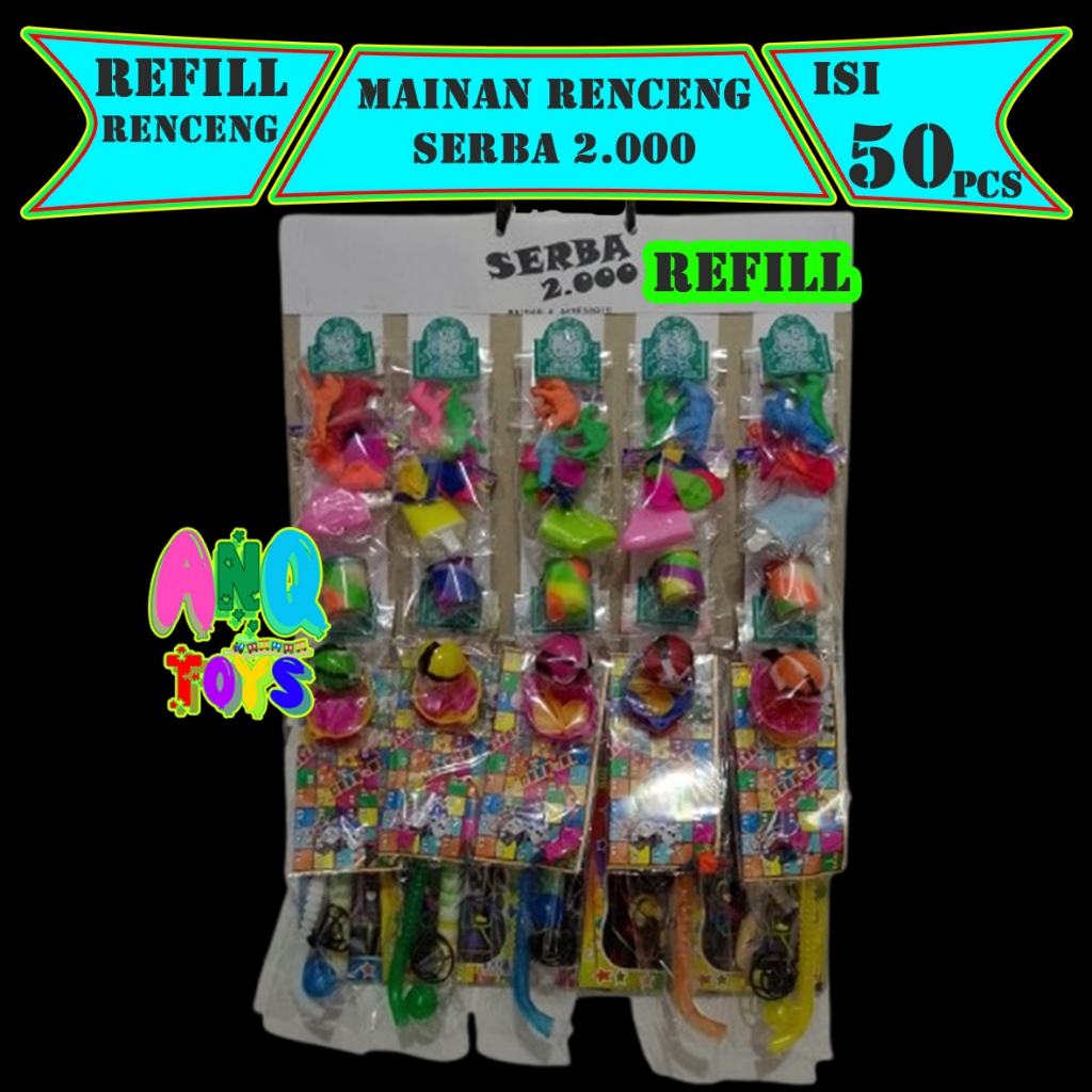 (REFILL) 50PCS Mainan Renceng Renteng Serba 2000 SIAP JUAL
