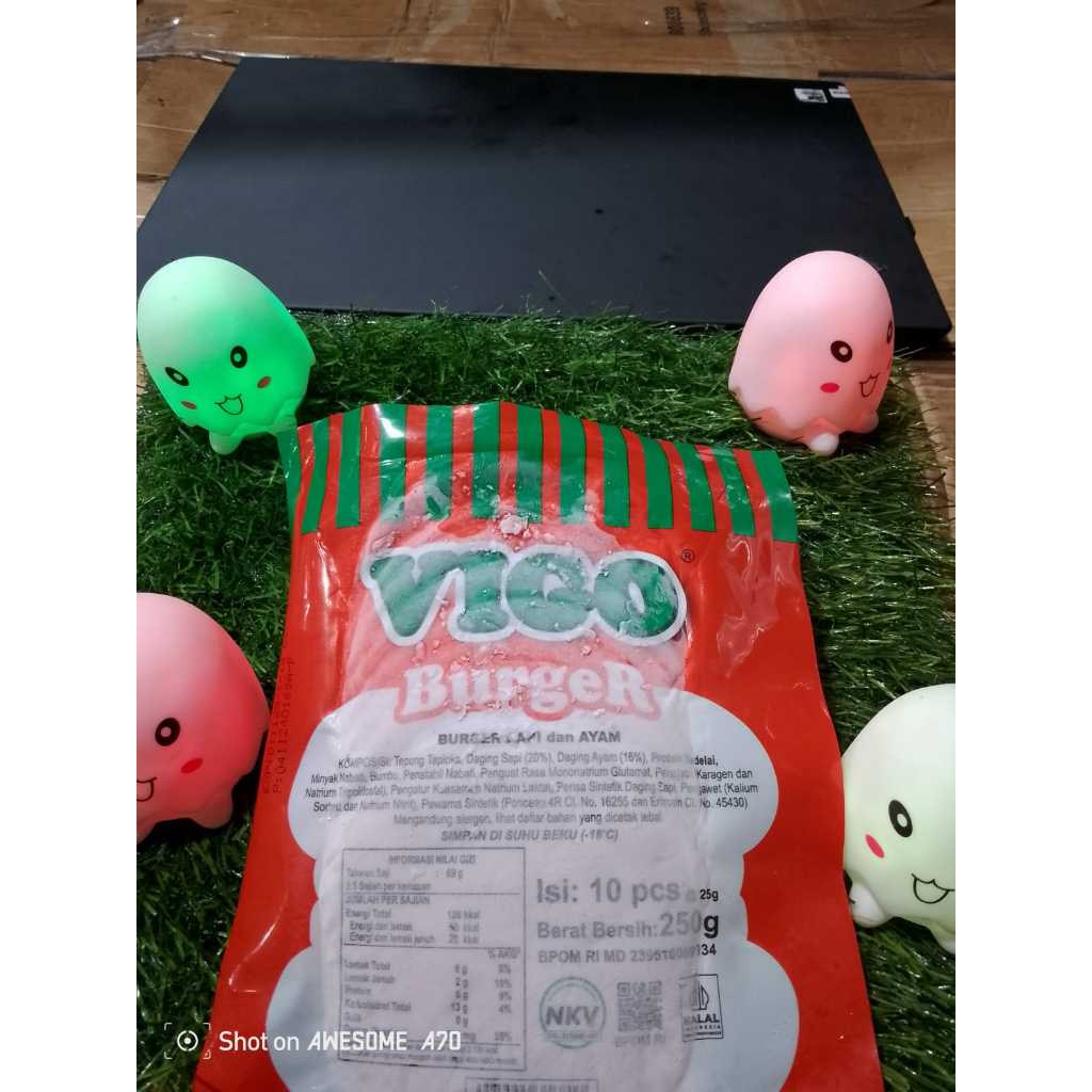 

Vico Burger sapi dan Ayam250gr