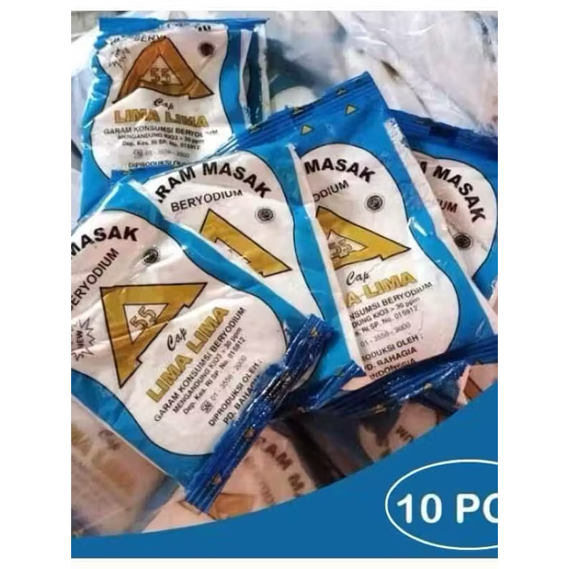 

[10 PCS] GARAM MASAK BERYODIUM 10X100GR DAPUR MASAK YODIUM 100GR X 10PCS GARAM HALUS MURAH EKONOMIS