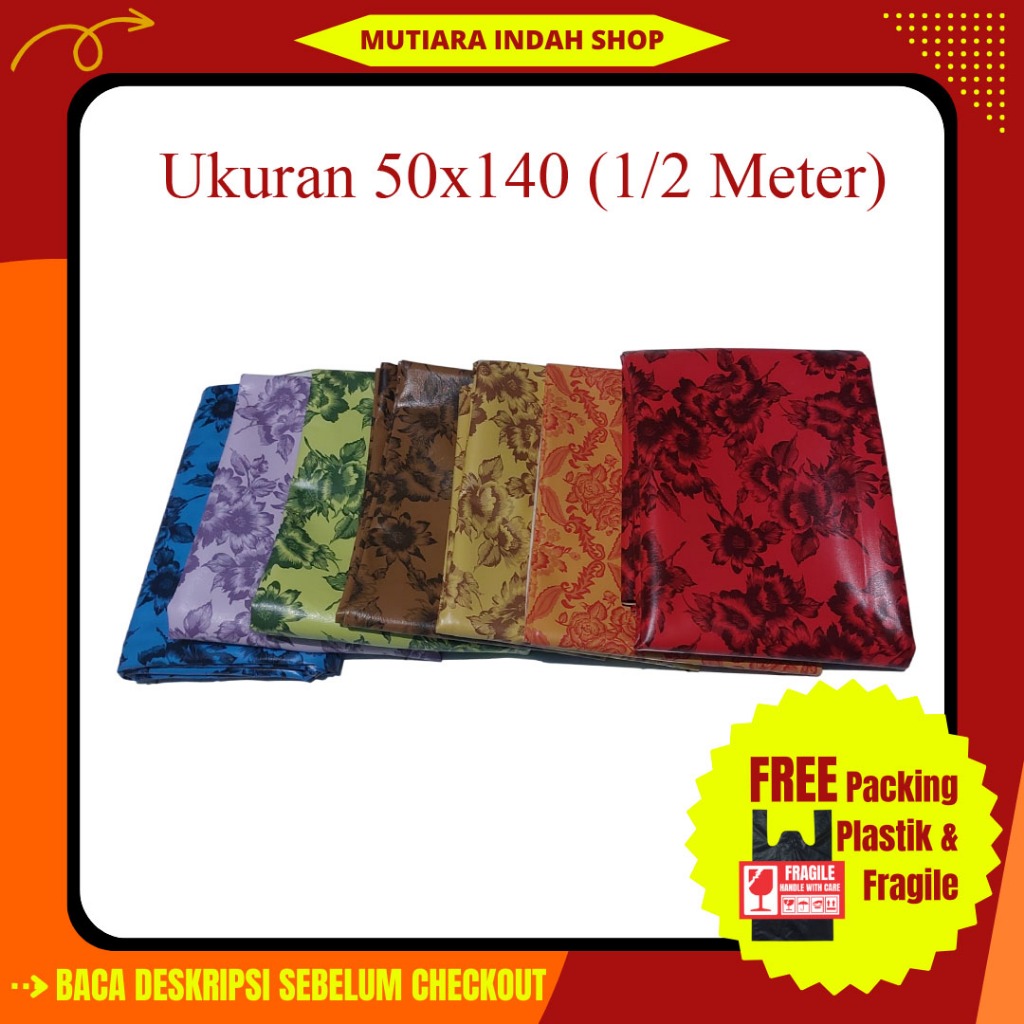 Perlak 1/2 Meter Polos/Motif Bunga, Perlak Bayi atau Alas Ompol Bayi, Perlak Ibu Melahirkan, Perlak 