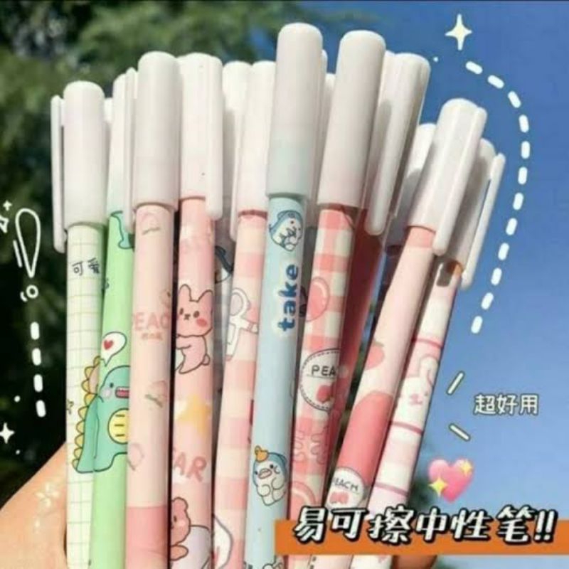 

Pulpen Gel Bisa Dihapus Bolpen Bolpoint Pena Gel Karakter Erasable Pen