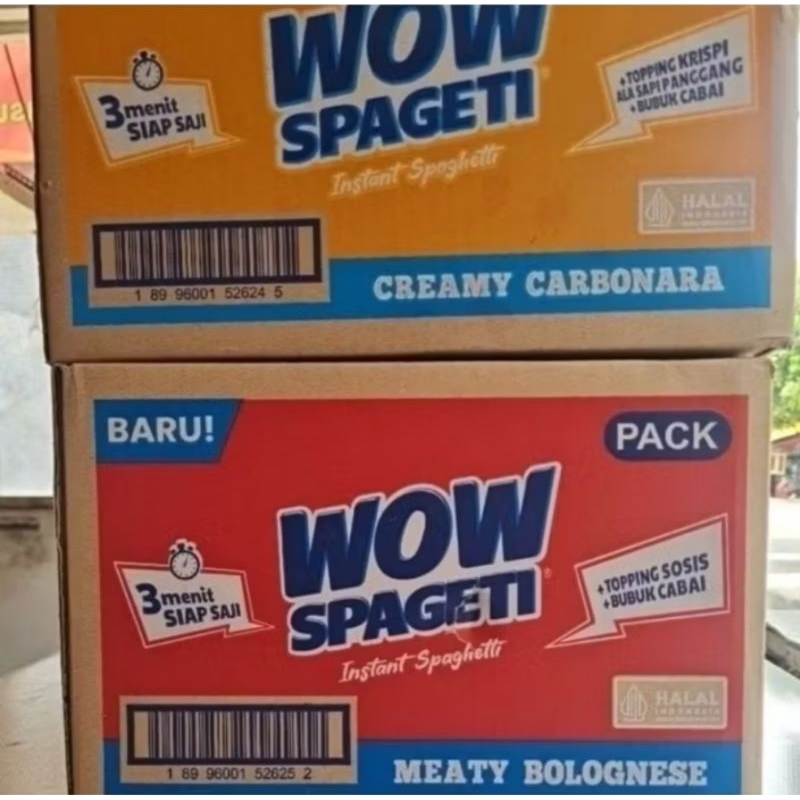 

Wow Spageti 1 Dus isi 40 Bungkus