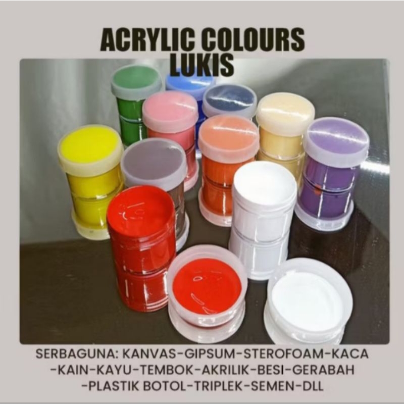 

Cat Akrilik Moritsu / Cat Lukis Sterofoam 100 ml