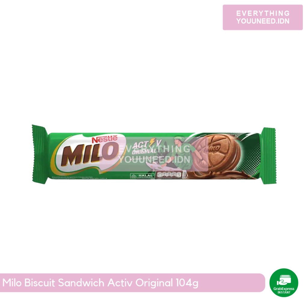 

Milo Biscuit Sandwich Activ Original 104g