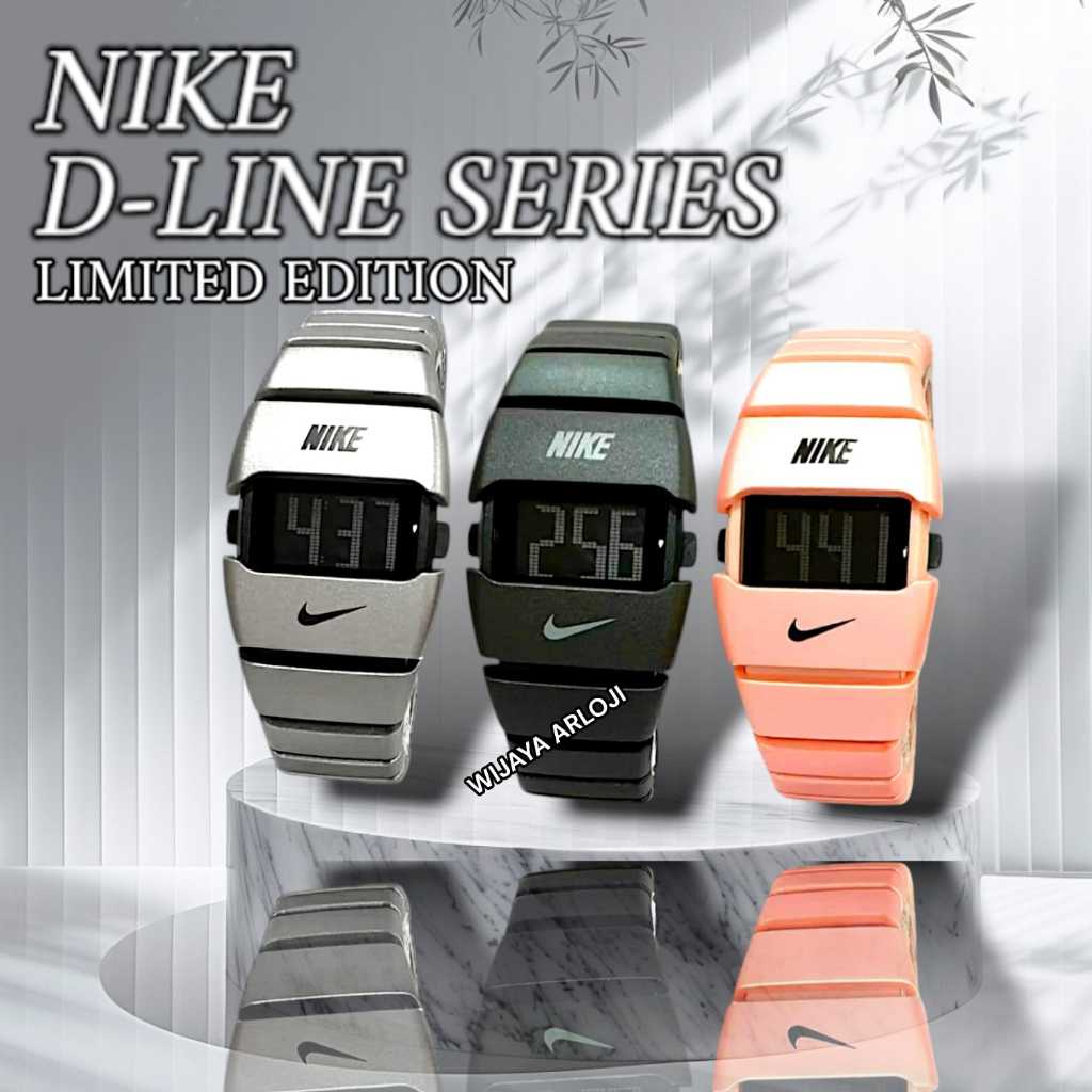 (COD) Jam Tangan Unisex Limited Edition Nike D-Line Series Digital Display  Kasual Trendy Kekinian