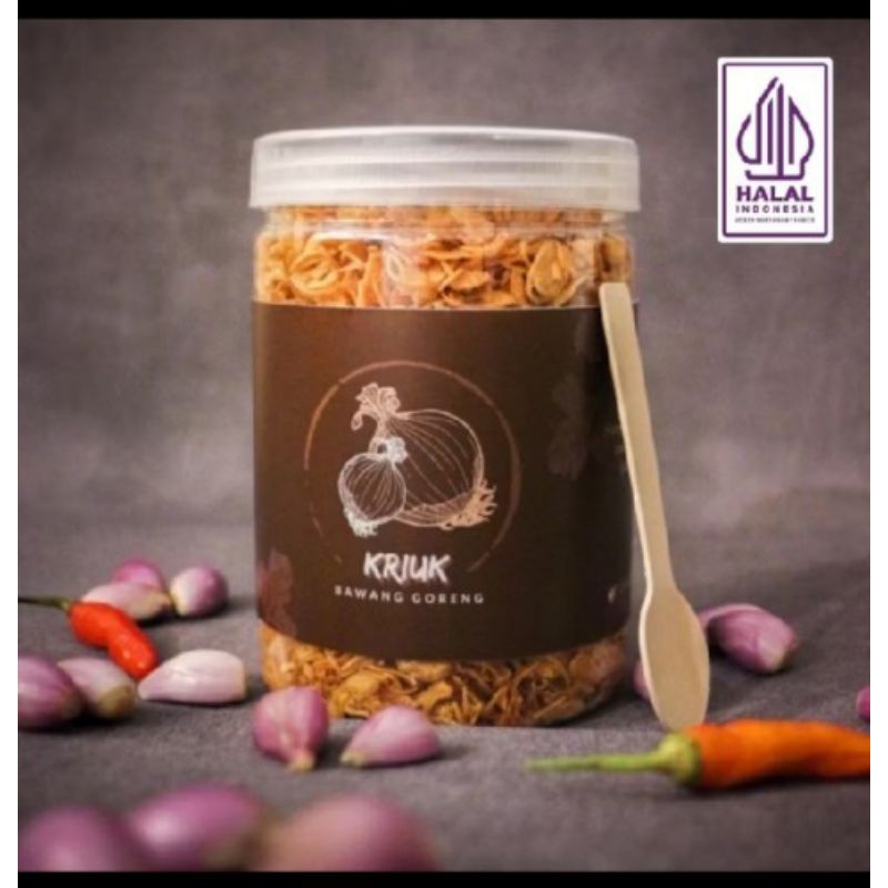 

Bawang goreng PREMIUM Cap Kriuk - Asli 100% sumenep tanpa campuran tepung