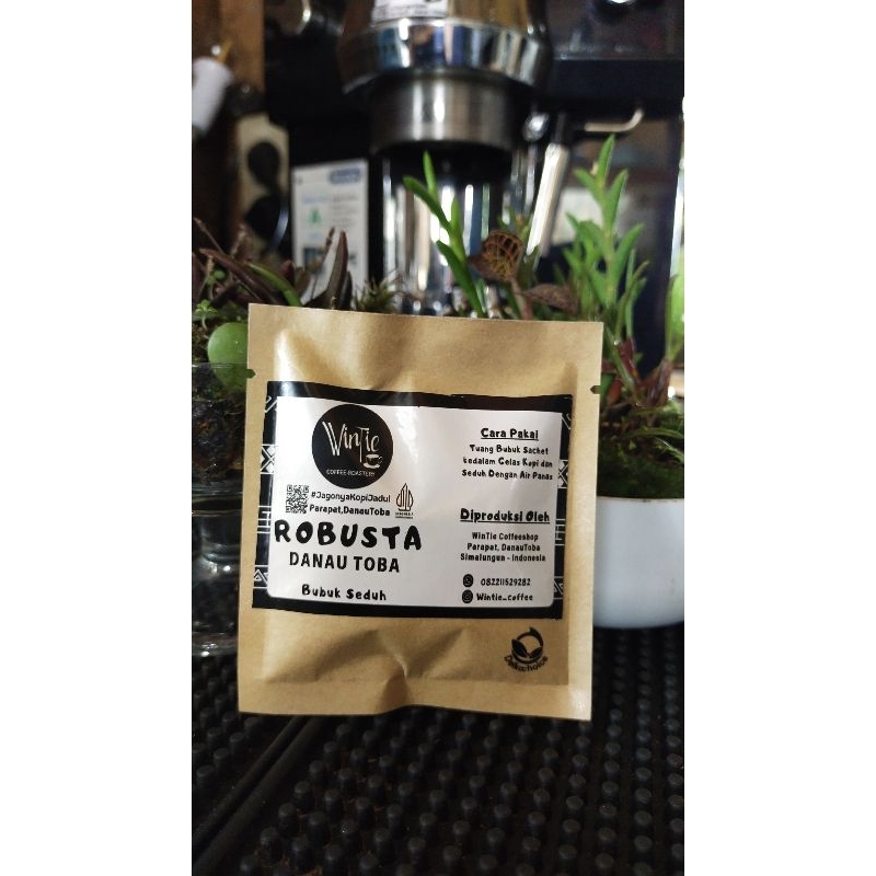 

Bubuk Sachet Kopi Robusta Danau Toba WinTie Coffee