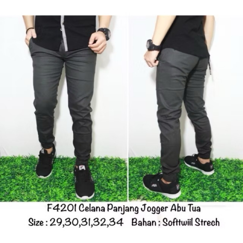 Celana jogger panjang pria/jogger panjang polos