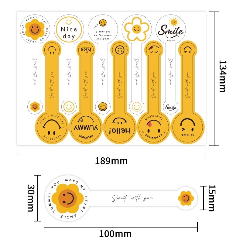 

STICKER ISI 10 PCS PER LEMBAR - KUNING PUTIH