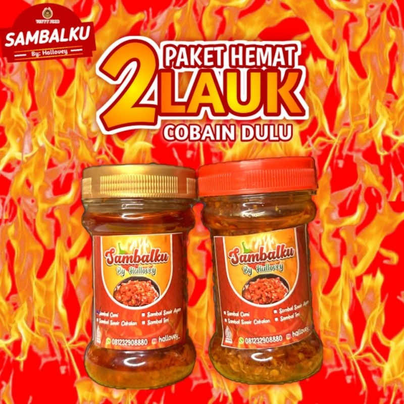 

SAMBALKU - Paket Bundling Sambal Cumi, dan Sambal Cakalang, - Makanan Pedas yang nikmat