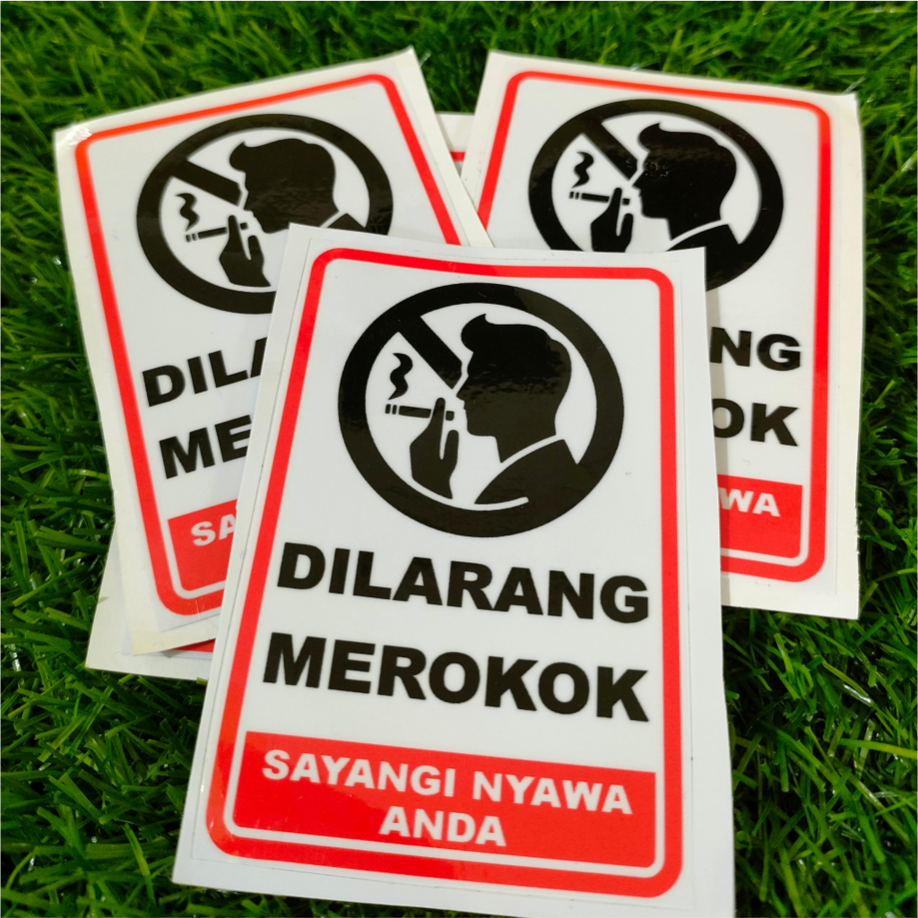 

Stiker viral | kata-kata | Dilarang Merokok | vinyl Glossy/Hologram stiker potongan presisi terbaru stiker kecil