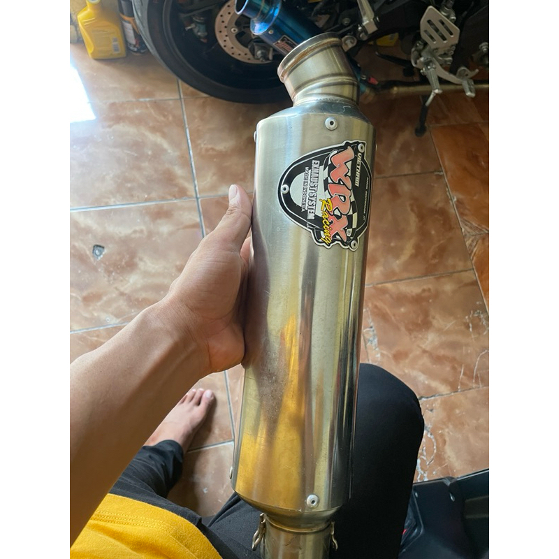 knalpot wrx k3 trioval original emblem vietnam