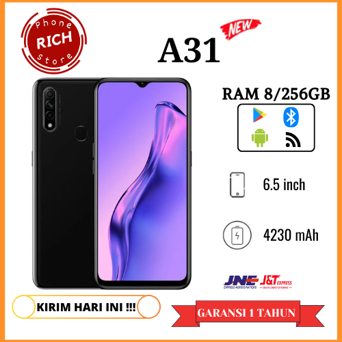 OPPO A31  RAM 8 INTERNAL 256GB GARANSI 1 THN