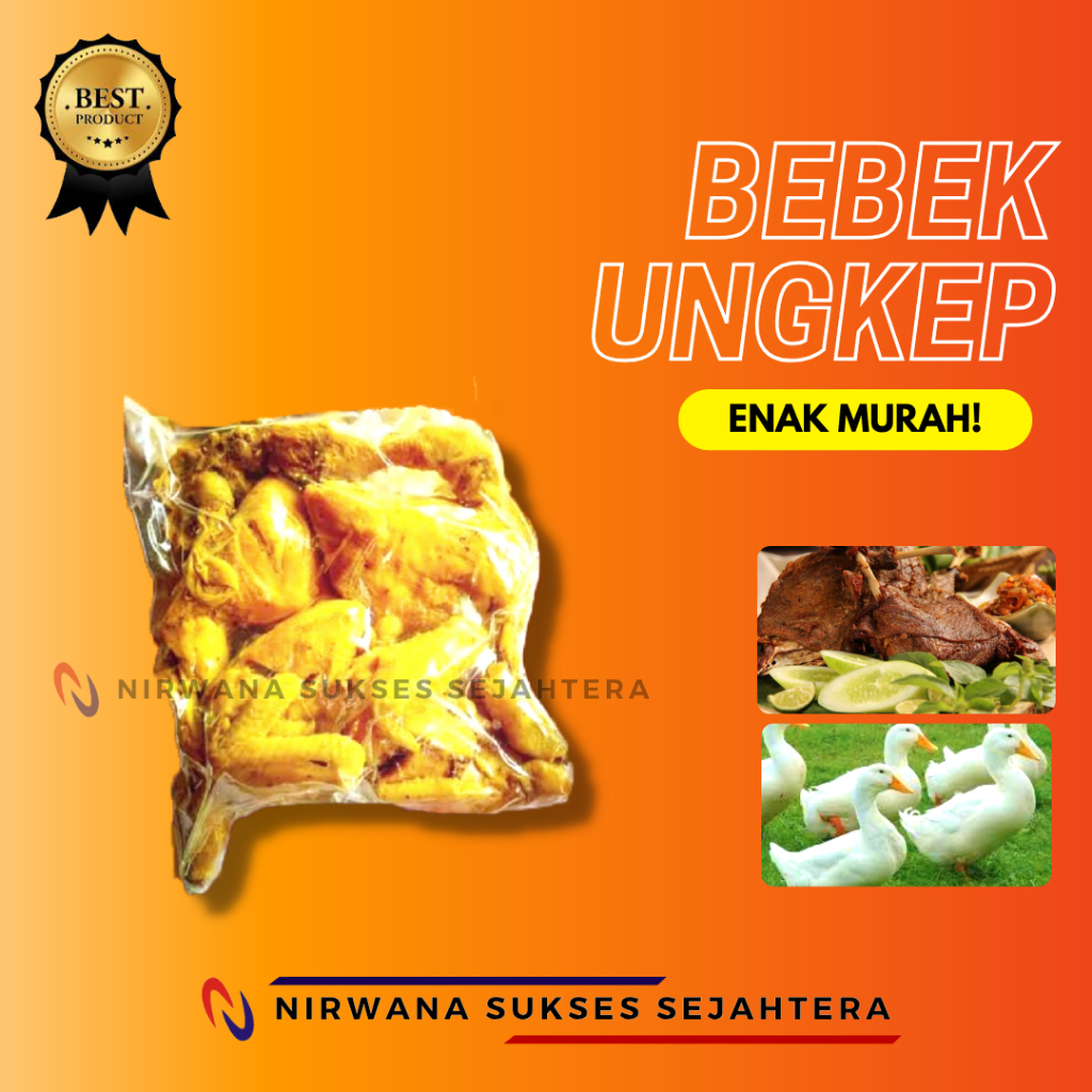 BEBEK PEKING UNGKEP ENAK MURAH PRAKTIS TINGGAL GORENG, DIJAMIN HALAL