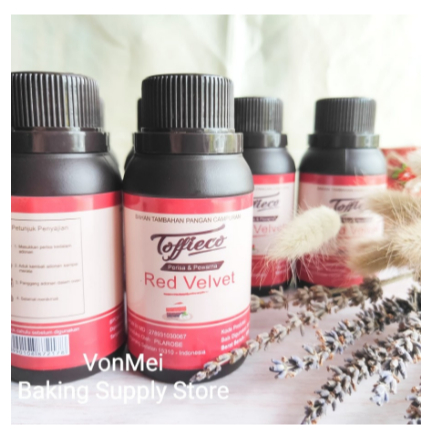 

TOFFIECO Red Velvet Paste Perisa Pasta Red Velvet Merah 100 gr Wangi