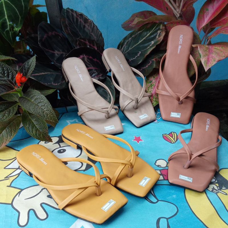 NDRN jps Sandal wanita flat kekinian
