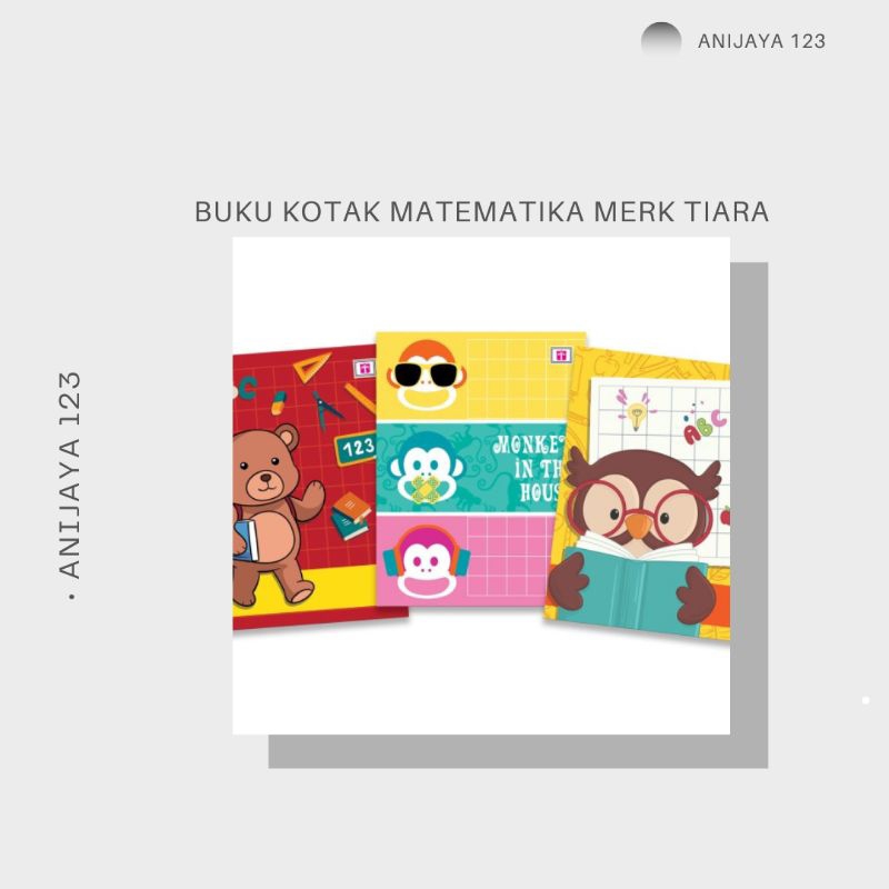 

BUKU KOTAK MATEMATIKA 2CM MEREK TIARA 1PACK ISI 10 BUAH BUKU