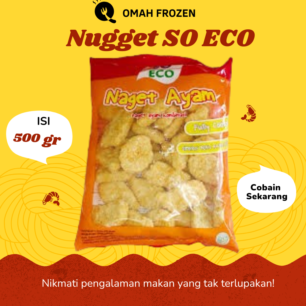 

So Eco Nugget ayam 500 Gram frozen food makanan kemasan olahan