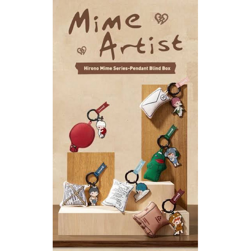 Hirono Mime Artist - Pendant keychain FULL SET