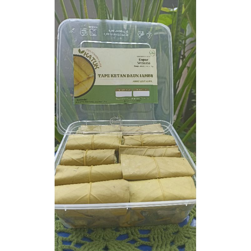 

Tape ketan daun jambu -tape ketan -tape ketan manis - isi 20 buah