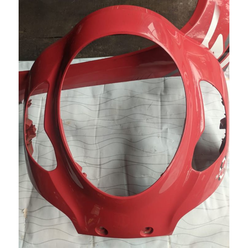 panel tameng dada depan body depan dasi depan honda new Scoopy fi LED esp prestige ban donat warna m